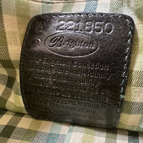 Brighton leather shoulder bag dark green - Picture 5 of 6